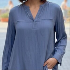 Zara Women's Slate Blue Tunic Top